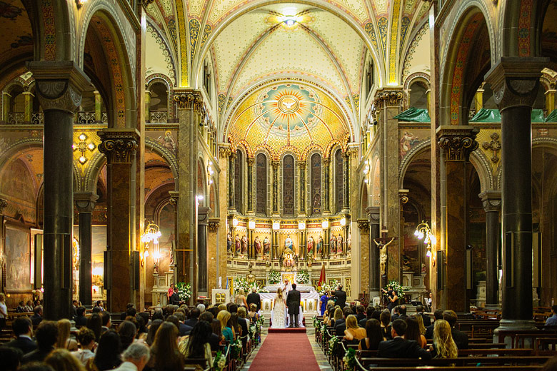 Casamiento en la Iglesia Nuestra Señora de Guadalupe en Buenos Aires