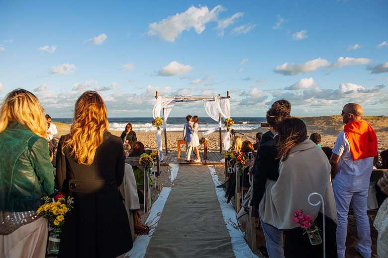 Wedding ceremony by the beach in Casa Suaya, Jose Ignacio, Punta del Este, Uruguay