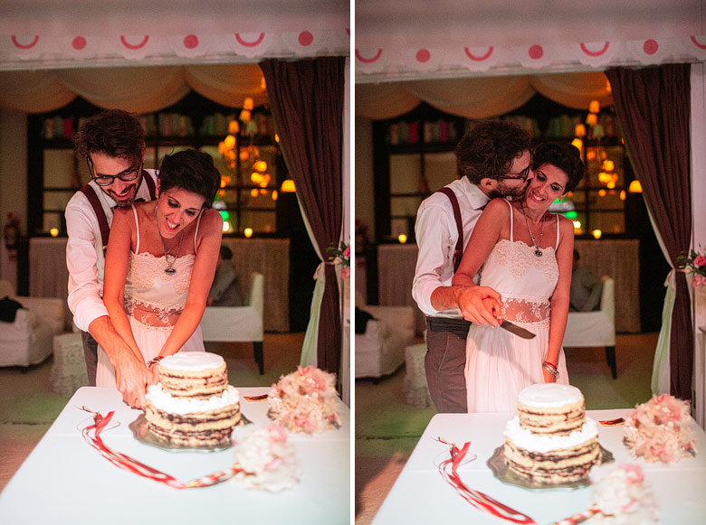 Fotos de corte de torta en casamiento