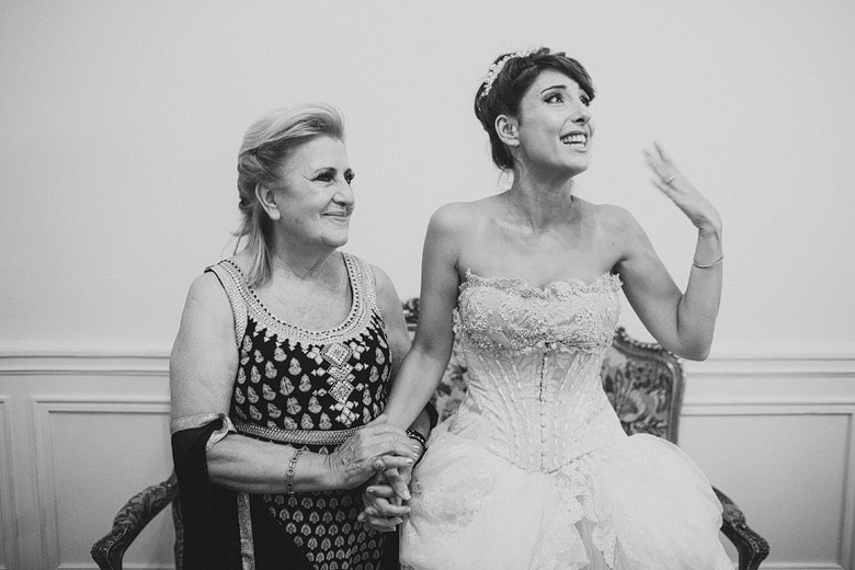 Foto de casamiento en blanco y negro