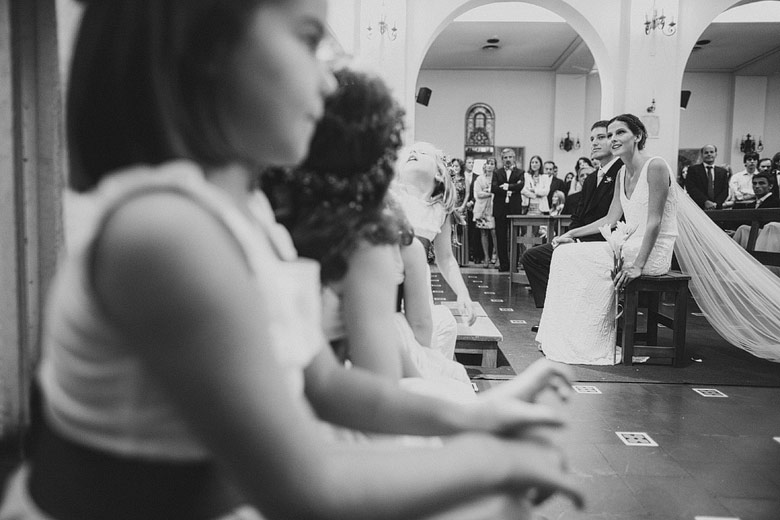 Foto documental de casamiento iglesia santa rita