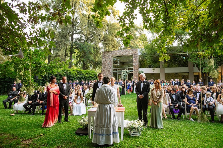 Ceremonia al aire libre en Rincón de Pilar