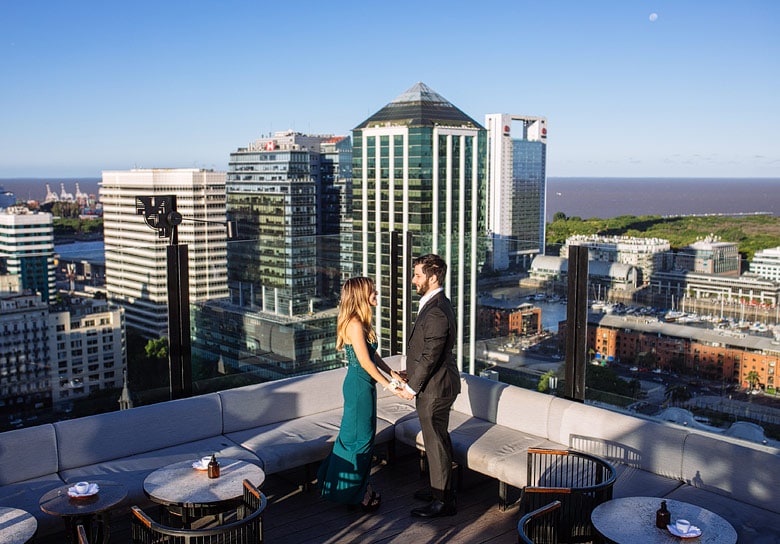 Trade Sky Bar: tu casamiento en un rooftop de Buenos Aires