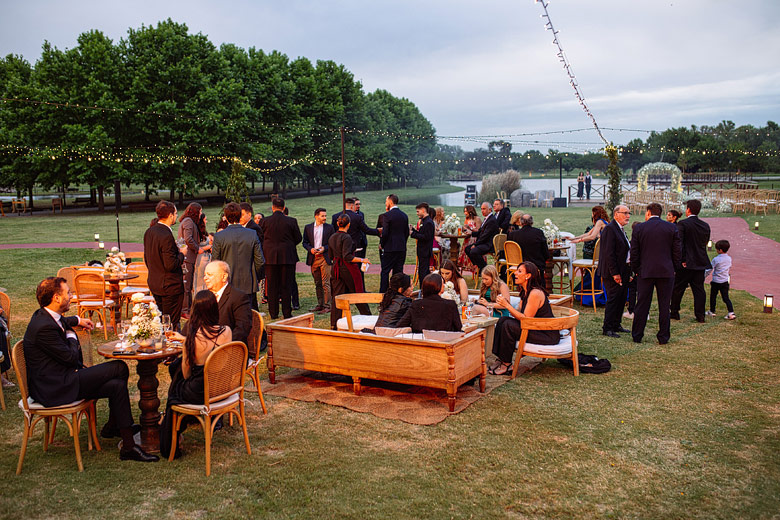 Recepción boda en Pilar Patagonia