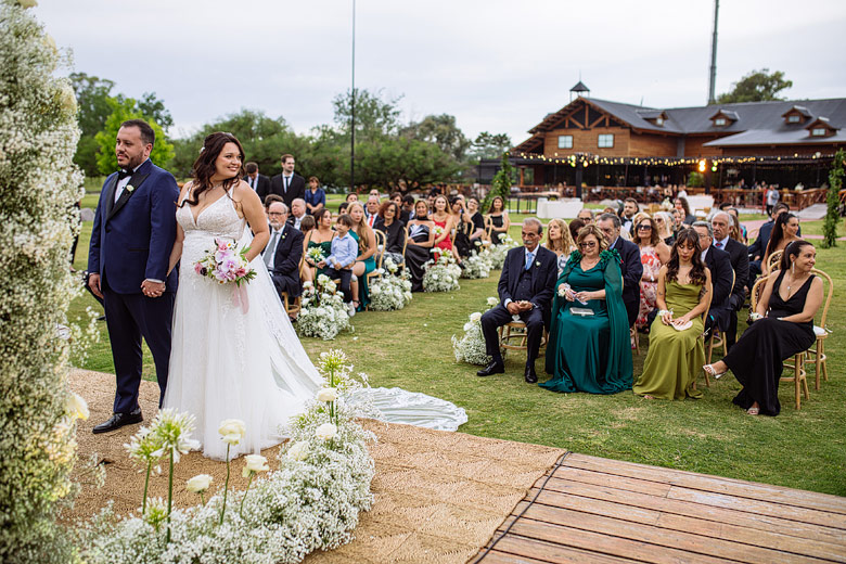 Ceremonia de casamiento en Pilar Patagonia